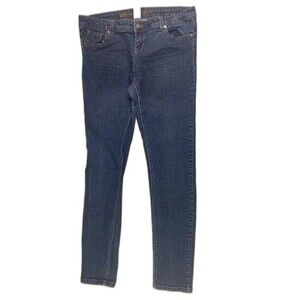 Blue Asphalt Size 13 Womens Jeans Low Rise Skinny Stretch Dark Wash